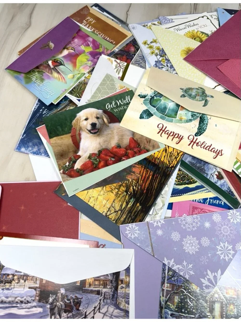 Lot 72 GREETING CARDS Religious Scripture Christmas Sympathy Birthday Thanks NEW